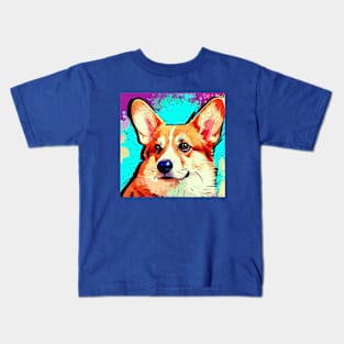 Corgi Pop Art Kids T-Shirt